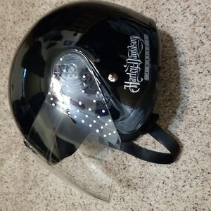Harley Davidson womens Dazzle open black riding helmet